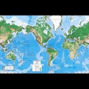 Pottery Barn Kids world map wallpaper